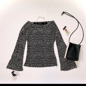 Cable & Gauge Sheer Lined Top